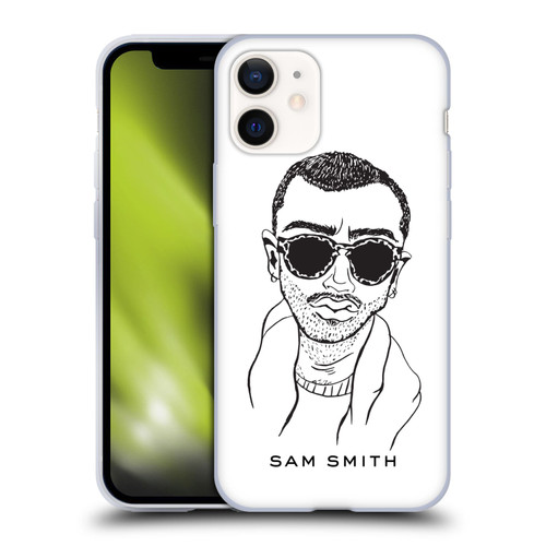 Sam Smith Art Illustration Soft Gel Case for Apple iPhone 12 Mini