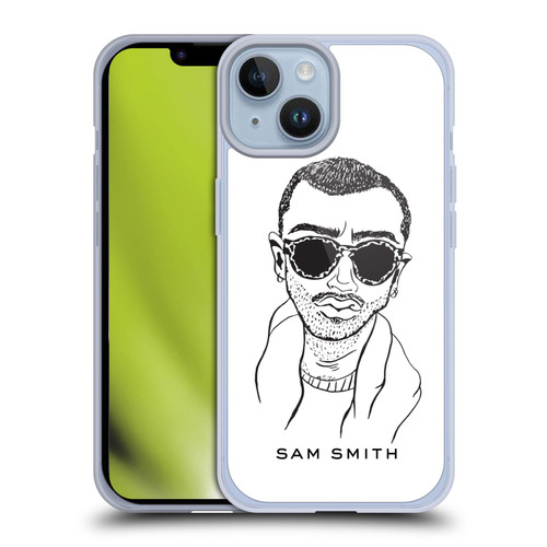 Sam Smith Art Illustration Soft Gel Case for Apple iPhone 14