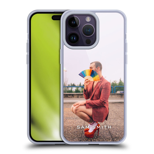 Sam Smith Art Rainbow Fan Soft Gel Case for Apple iPhone 14 Pro Max