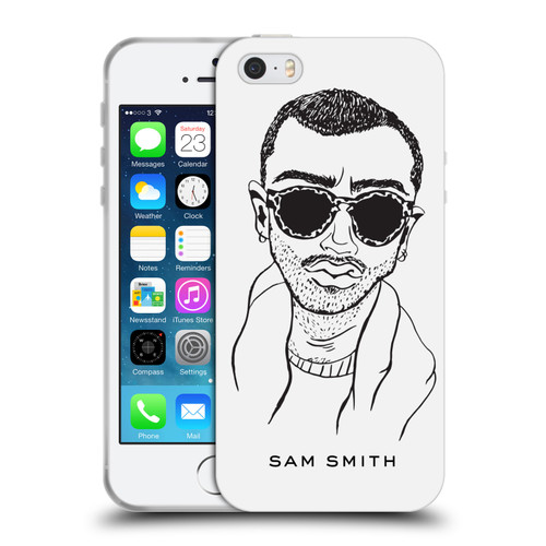 Sam Smith Art Illustration Soft Gel Case for Apple iPhone 5 / 5s / iPhone SE 2016