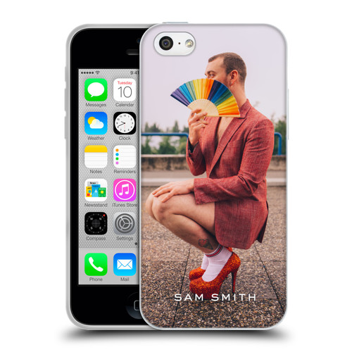 Sam Smith Art Rainbow Fan Soft Gel Case for Apple iPhone 5c