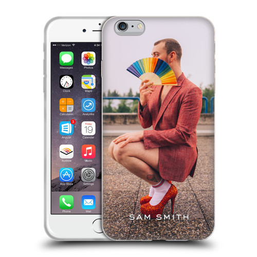 Sam Smith Art Rainbow Fan Soft Gel Case for Apple iPhone 6 Plus / iPhone 6s Plus