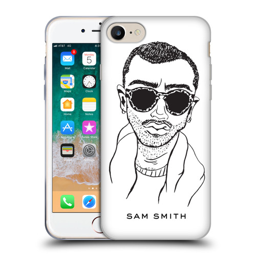 Sam Smith Art Illustration Soft Gel Case for Apple iPhone 7 / 8 / SE 2020 & 2022