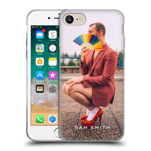Sam Smith Art Rainbow Fan Soft Gel Case for Apple iPhone 7 / 8 / SE 2020 & 2022