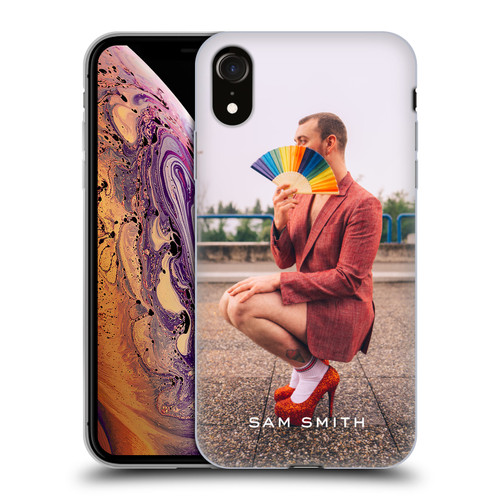 Sam Smith Art Rainbow Fan Soft Gel Case for Apple iPhone XR