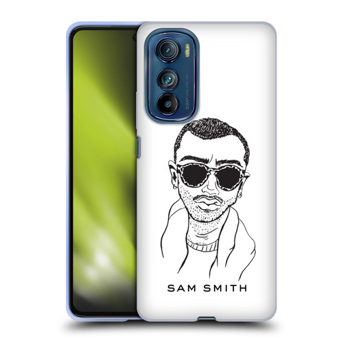 Sam Smith Art Illustration Soft Gel Case for Motorola Edge 30