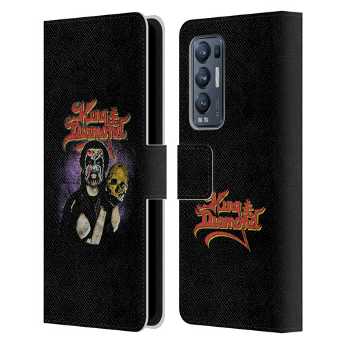 King Diamond Poster Conspiracy Tour 1989 Leather Book Wallet Case Cover For OPPO Find X3 Neo / Reno5 Pro+ 5G