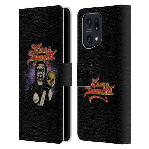 King Diamond Poster Conspiracy Tour 1989 Leather Book Wallet Case Cover For OPPO Find X5 Pro