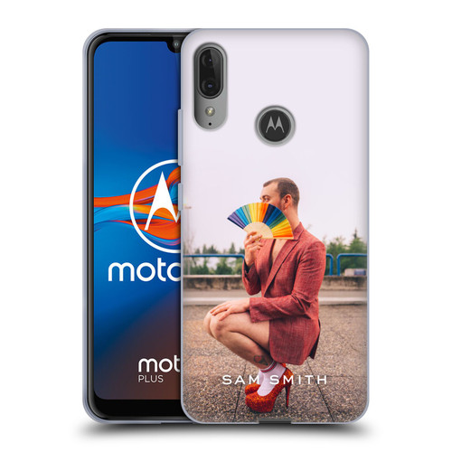 Sam Smith Art Rainbow Fan Soft Gel Case for Motorola Moto E6 Plus