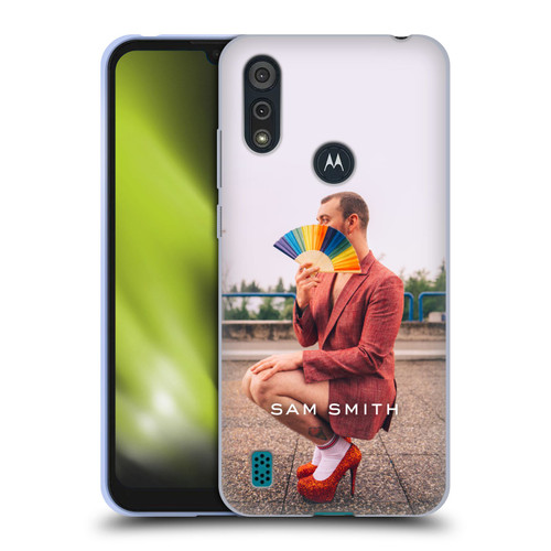 Sam Smith Art Rainbow Fan Soft Gel Case for Motorola Moto E6s (2020)