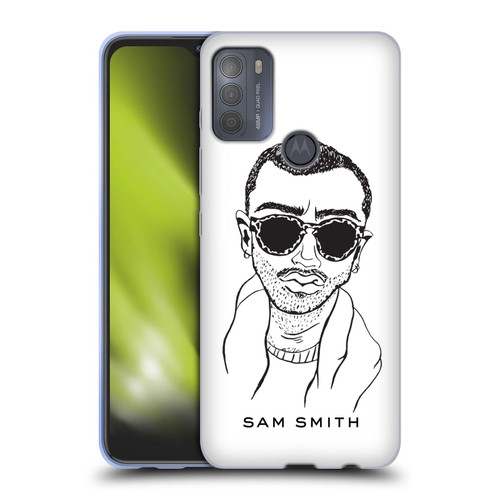 Sam Smith Art Illustration Soft Gel Case for Motorola Moto G50