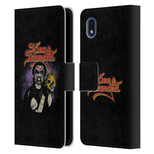 King Diamond Poster Conspiracy Tour 1989 Leather Book Wallet Case Cover For Samsung Galaxy A01 Core (2020)