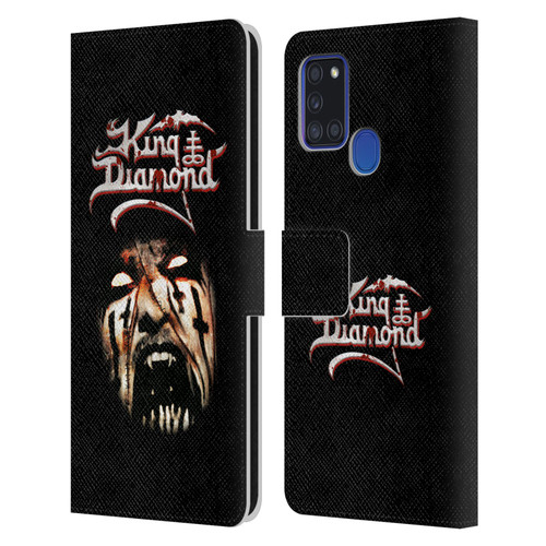 King Diamond Poster Puppet Master Face Leather Book Wallet Case Cover For Samsung Galaxy A21s (2020)