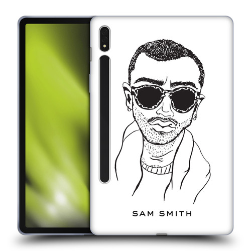 Sam Smith Art Illustration Soft Gel Case for Samsung Galaxy Tab S8