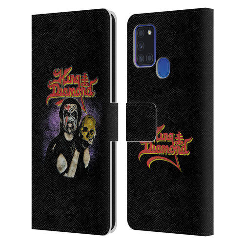 King Diamond Poster Conspiracy Tour 1989 Leather Book Wallet Case Cover For Samsung Galaxy A21s (2020)