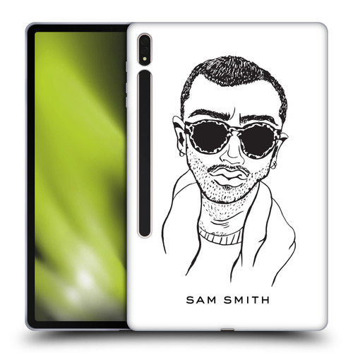 Sam Smith Art Illustration Soft Gel Case for Samsung Galaxy Tab S8 Plus