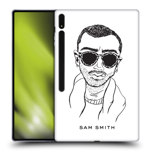 Sam Smith Art Illustration Soft Gel Case for Samsung Galaxy Tab S8 Ultra