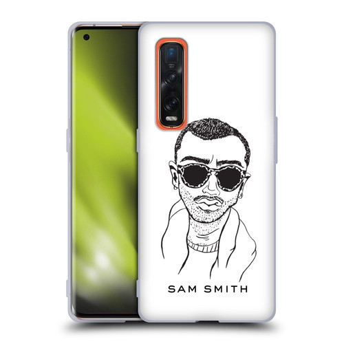 Sam Smith Art Illustration Soft Gel Case for OPPO Find X2 Pro 5G