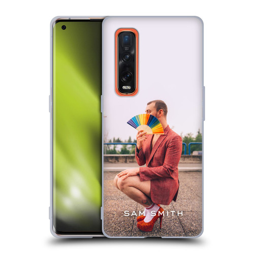 Sam Smith Art Rainbow Fan Soft Gel Case for OPPO Find X2 Pro 5G