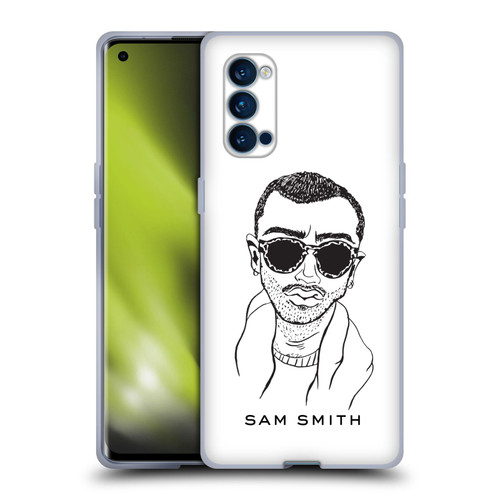 Sam Smith Art Illustration Soft Gel Case for OPPO Reno 4 Pro 5G