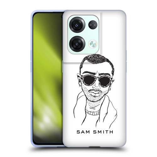 Sam Smith Art Illustration Soft Gel Case for OPPO Reno8 Pro