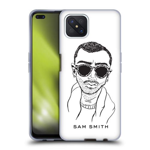Sam Smith Art Illustration Soft Gel Case for OPPO Reno4 Z 5G