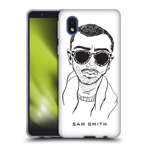 Sam Smith Art Illustration Soft Gel Case for Samsung Galaxy A01 Core (2020)