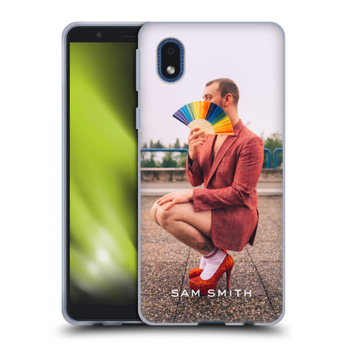 Sam Smith Art Rainbow Fan Soft Gel Case for Samsung Galaxy A01 Core (2020)
