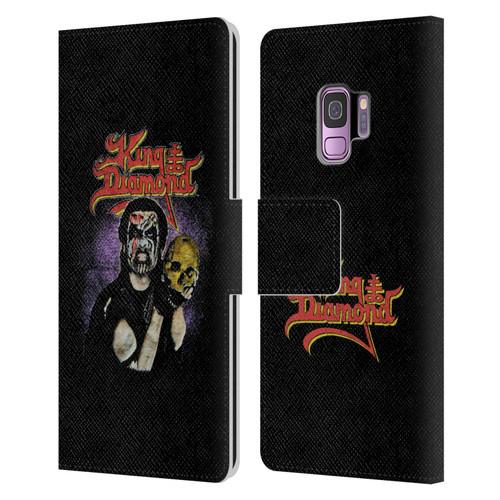 King Diamond Poster Conspiracy Tour 1989 Leather Book Wallet Case Cover For Samsung Galaxy S9
