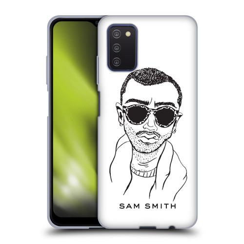 Sam Smith Art Illustration Soft Gel Case for Samsung Galaxy A03s (2021)