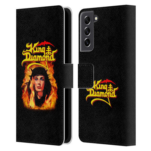 King Diamond Poster Fatal Portrait 2 Leather Book Wallet Case Cover For Samsung Galaxy S21 FE 5G