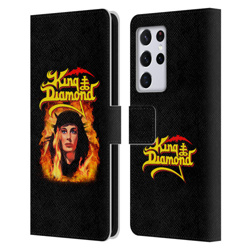 King Diamond Poster Fatal Portrait 2 Leather Book Wallet Case Cover For Samsung Galaxy S21 Ultra 5G