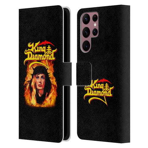 King Diamond Poster Fatal Portrait 2 Leather Book Wallet Case Cover For Samsung Galaxy S22 Ultra 5G