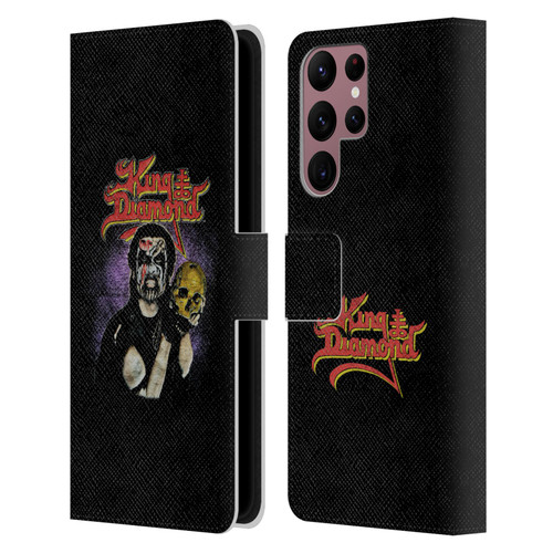 King Diamond Poster Conspiracy Tour 1989 Leather Book Wallet Case Cover For Samsung Galaxy S22 Ultra 5G