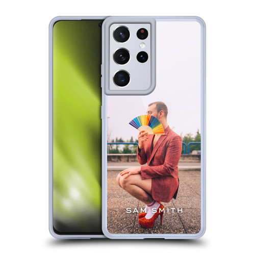 Sam Smith Art Rainbow Fan Soft Gel Case for Samsung Galaxy S21 Ultra 5G