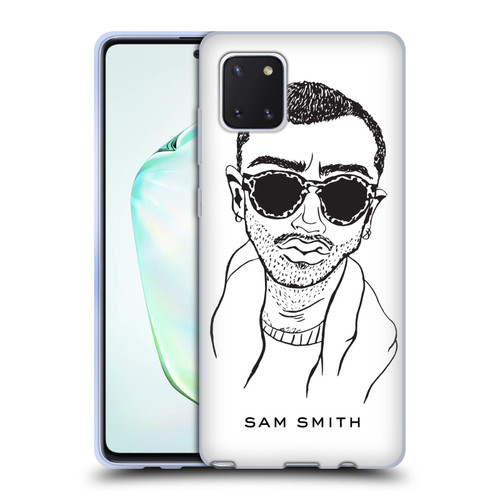 Sam Smith Art Illustration Soft Gel Case for Samsung Galaxy Note10 Lite