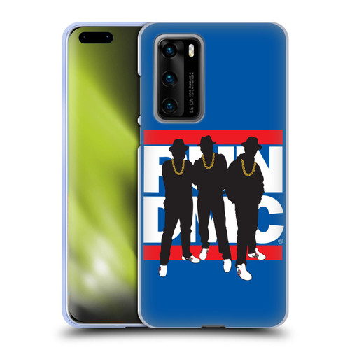Run-D.M.C. Key Art Silhouette Soft Gel Case for Huawei P40 5G