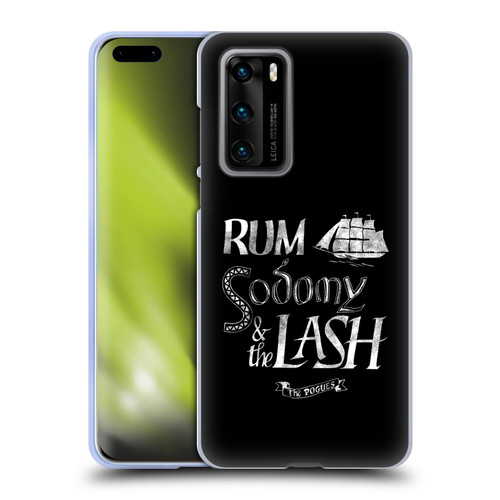 The Pogues Graphics Rum Sodony & The Lash Soft Gel Case for Huawei P40 5G