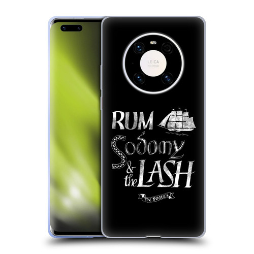 The Pogues Graphics Rum Sodony & The Lash Soft Gel Case for Huawei Mate 40 Pro 5G