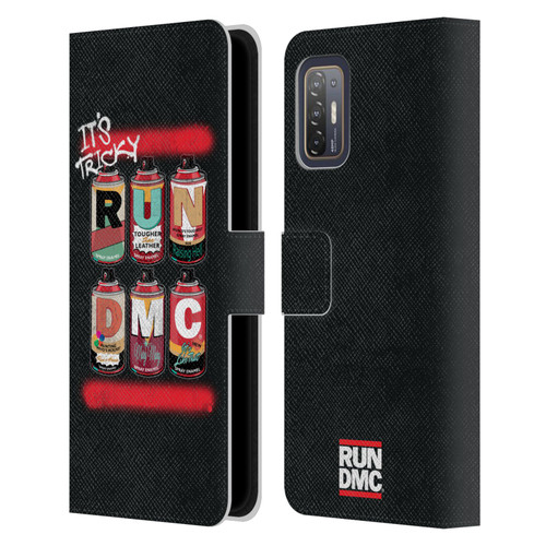 Run-D.M.C. Key Art Spray Cans Leather Book Wallet Case Cover For HTC Desire 21 Pro 5G