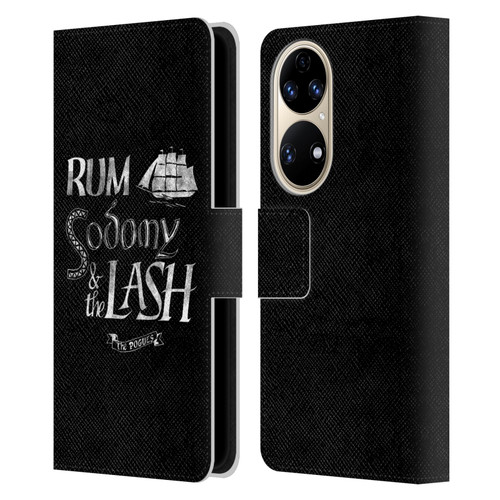 The Pogues Graphics Rum Sodony & The Lash Leather Book Wallet Case Cover For Huawei P50