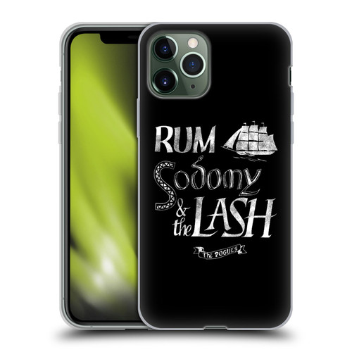 The Pogues Graphics Rum Sodony & The Lash Soft Gel Case for Apple iPhone 11 Pro