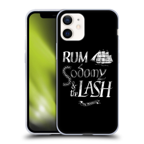 The Pogues Graphics Rum Sodony & The Lash Soft Gel Case for Apple iPhone 12 Mini