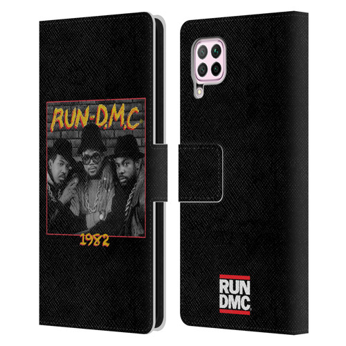 Run-D.M.C. Key Art Photo 1982 Leather Book Wallet Case Cover For Huawei Nova 6 SE / P40 Lite