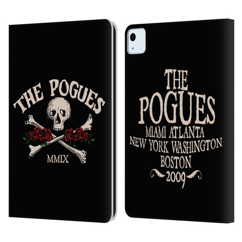 The Pogues Graphics Skull Leather Book Wallet Case Cover For Apple iPad Air 2020 / 2022