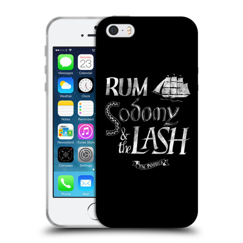 The Pogues Graphics Rum Sodony & The Lash Soft Gel Case for Apple iPhone 5 / 5s / iPhone SE 2016
