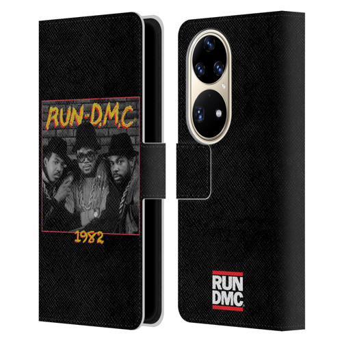 Run-D.M.C. Key Art Photo 1982 Leather Book Wallet Case Cover For Huawei P50 Pro