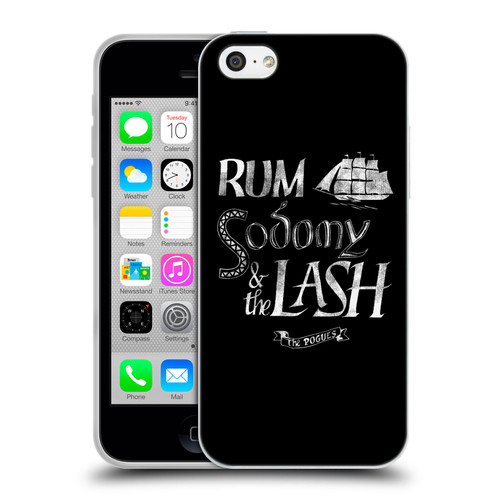 The Pogues Graphics Rum Sodony & The Lash Soft Gel Case for Apple iPhone 5c