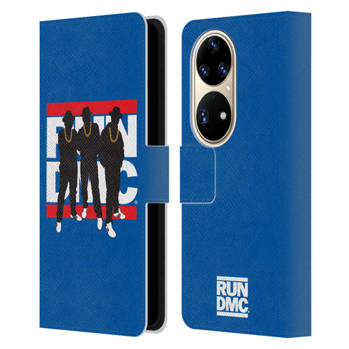 Run-D.M.C. Key Art Silhouette Leather Book Wallet Case Cover For Huawei P50 Pro