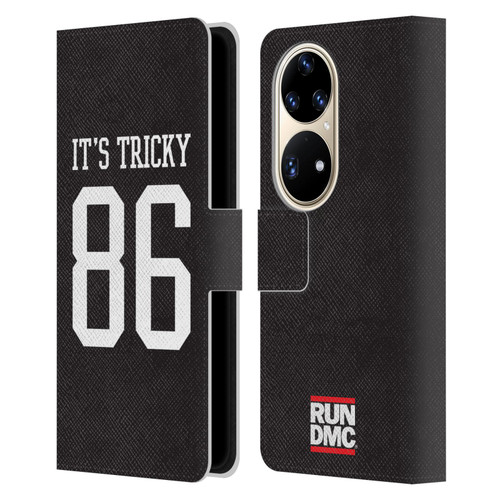 Run-D.M.C. Key Art It's Tricky Leather Book Wallet Case Cover For Huawei P50 Pro